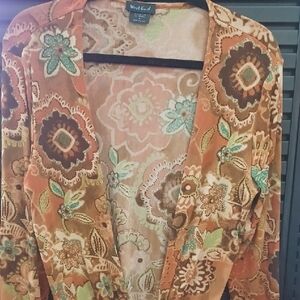 Women's Floral Jacket - Multicolor